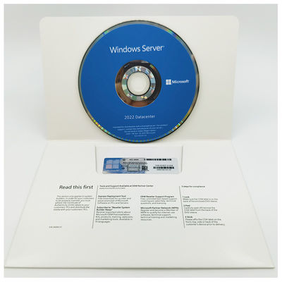 Windows Server 2022 Datacenter OEM (Inglês), Hyper-V Virtualization, Licença de 16 núcleos, Data Center & Cloud Solutions