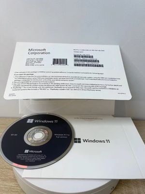 2025 Atualização Windows 11 Pro OEM Licença original de vida, 64-bit, Microsoft Certified