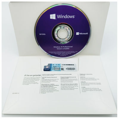 Windows 10 Pro OEM 64Bit System Builder DVD - Multilíngue (Inglês/Francês/De/Es/It) Ativação online