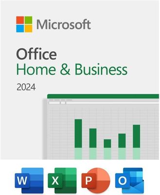 Microsoft Office Home & Business 2024: Licença de vida útil de compra única, compatível com Windows 10/11 e MacOS