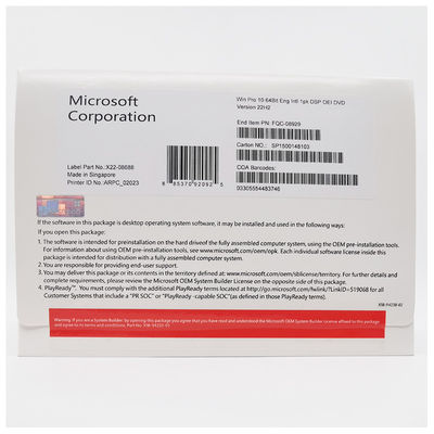 Microsoft Windows 10 Professional OEM Licença chave Global Digital Download