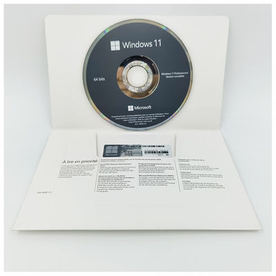 Microsoft Windows 11 Pro French OEM DVD Pack Original 64-bit Licença chave para uso profissional