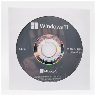 Microsoft Windows 11 Pro OEM DVD Inglês Licença Legítima para Montador de Sistemas para Um PC