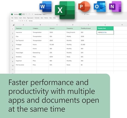 Microsoft Office 2024 Chave de Licença Perpétua em Caixa para Windows/Mac