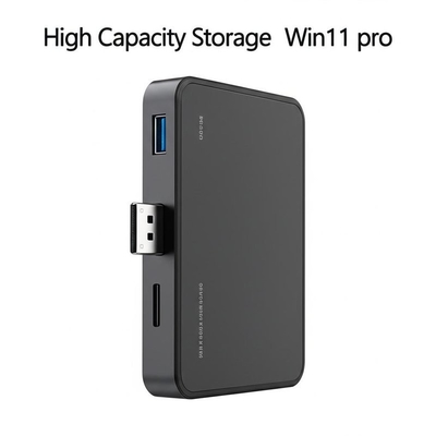 Armazenamento de alta capacidade Win11 pro caixa USB com 16 GB de espaço no disco rígido e 64 GB ou maior dispositivo de armazenamento