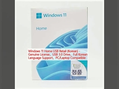 Windows 11 Home USB Retail (coreano) - Licença original,USB 3.0 Drive, Suporte completo para o idioma coreano,Compativel com PC/Laptop