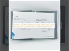 Windows 11 Pro Língua coreana USB Chave de licença oficial de varejo inicializável de 64 bits Mídia de instalação Ativação instantânea