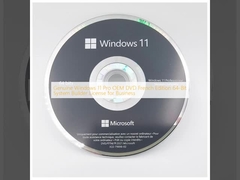 Original Windows 11 Pro OEM DVD Edição francesa Licença de Construtor de Sistema de 64 bits para Negócios